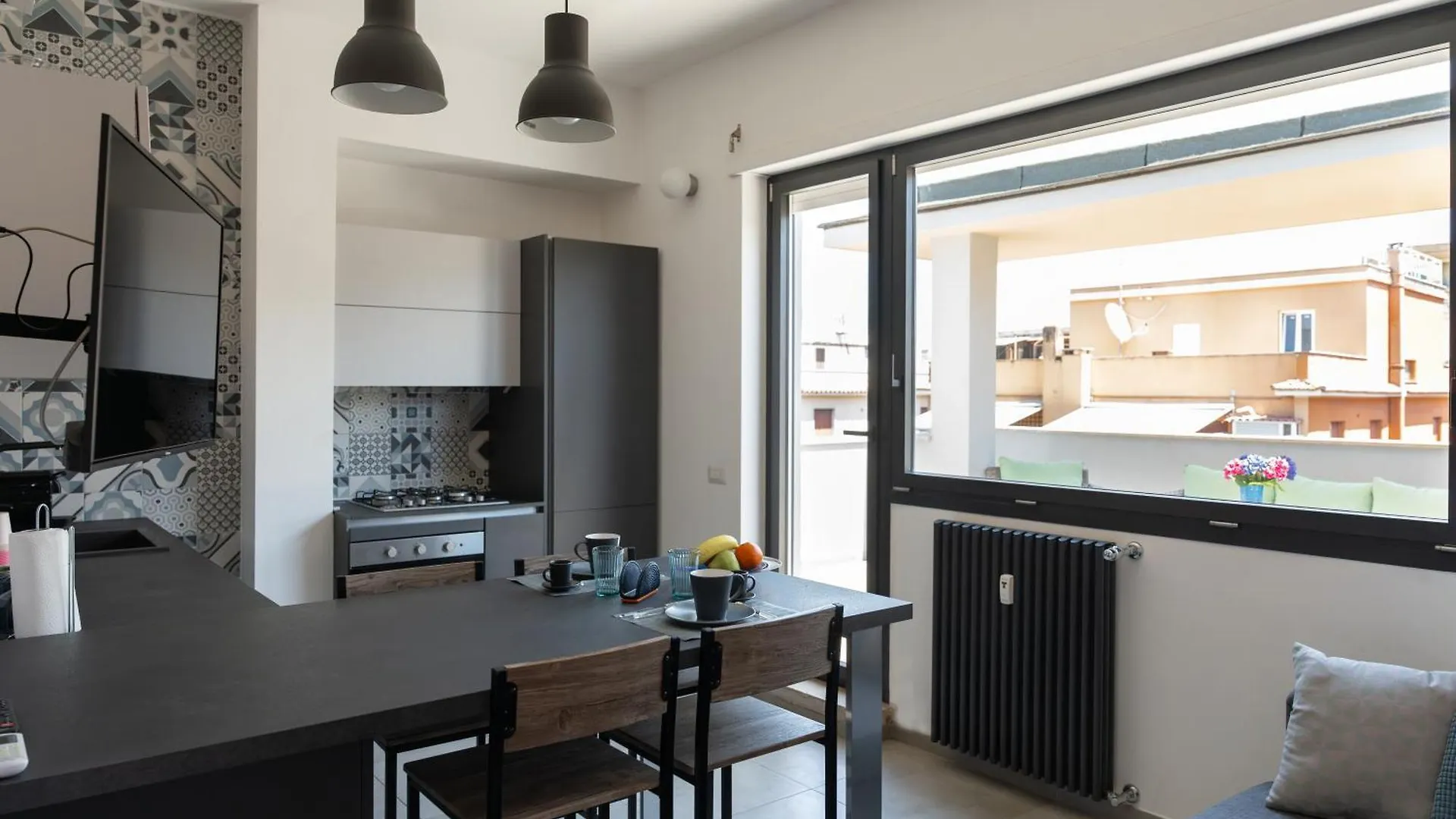 Penthouse With Panoramic Terrace -3 Min To Metro A Apartment Rome Italy
